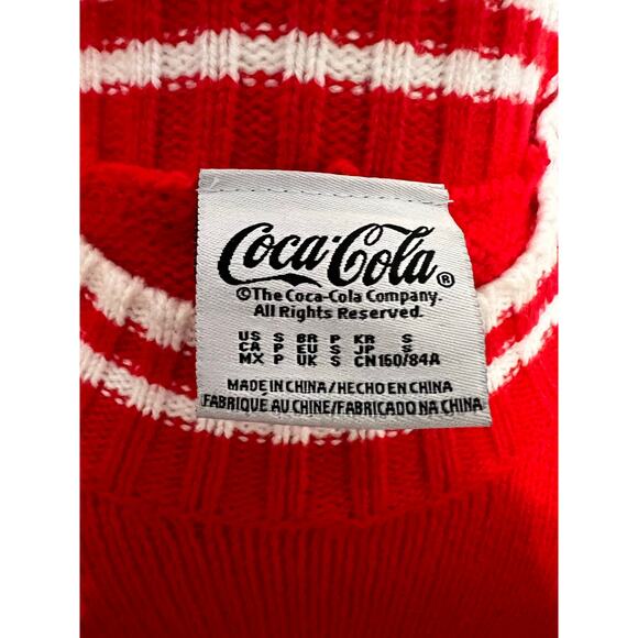 Coca-Cola Red Knit Sweater – Size Small - Picture 5 of 8